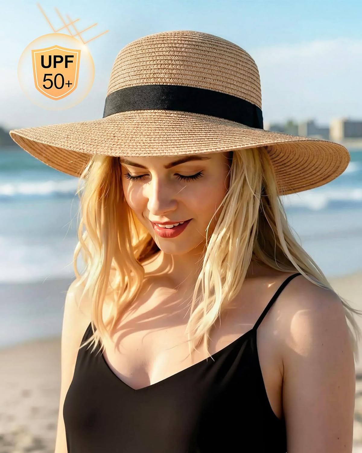 Adjustable Packable Summer Beach Hat for Women