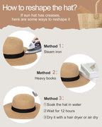 Adjustable Packable Summer Beach Hat for Women