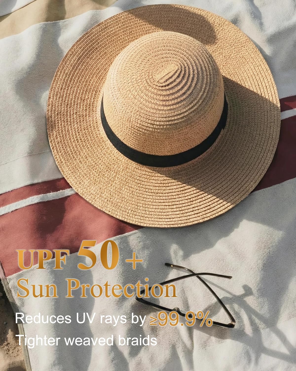 Adjustable Packable Summer Beach Hat for Women