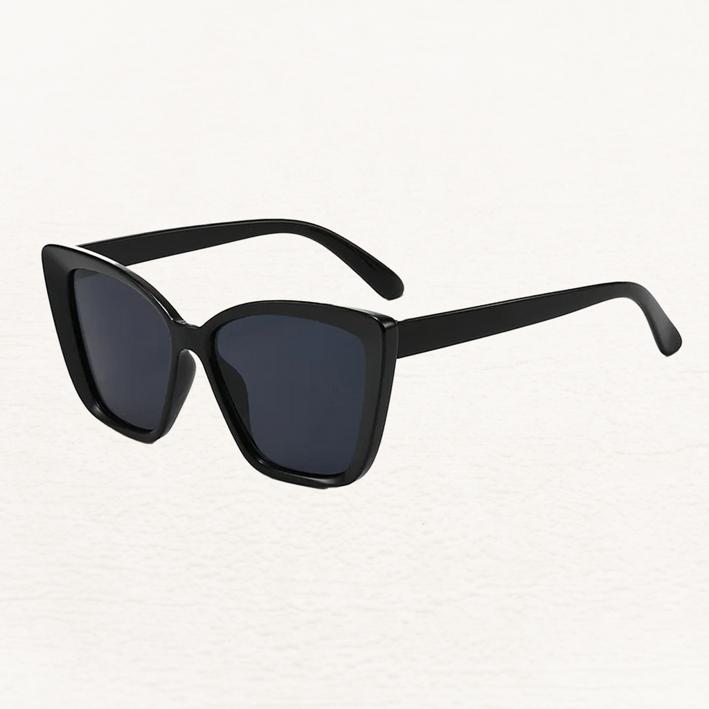 Oversized Black Cat Eye Sunglasses for Women