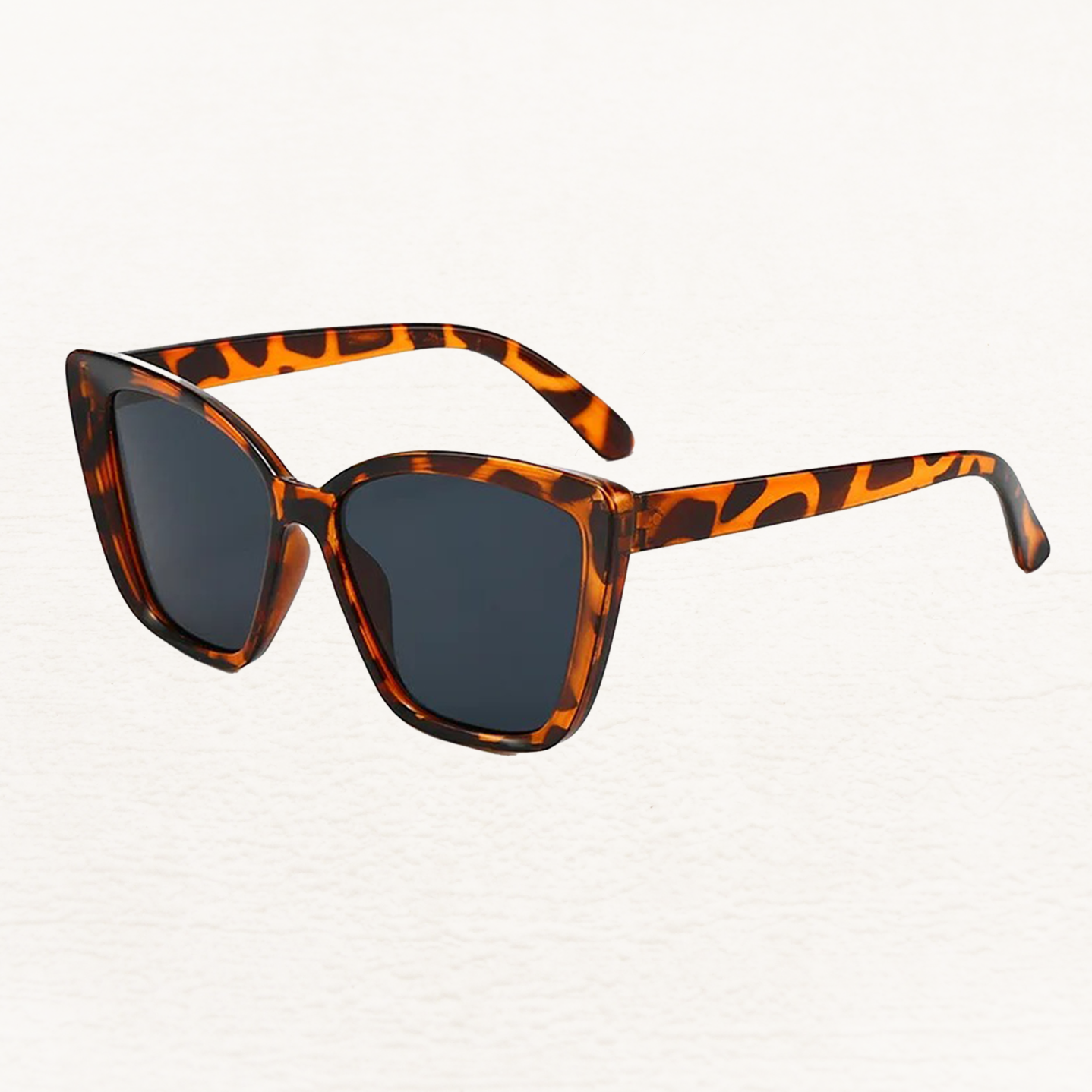 Oversized Black Cat Eye Sunglasses for Women