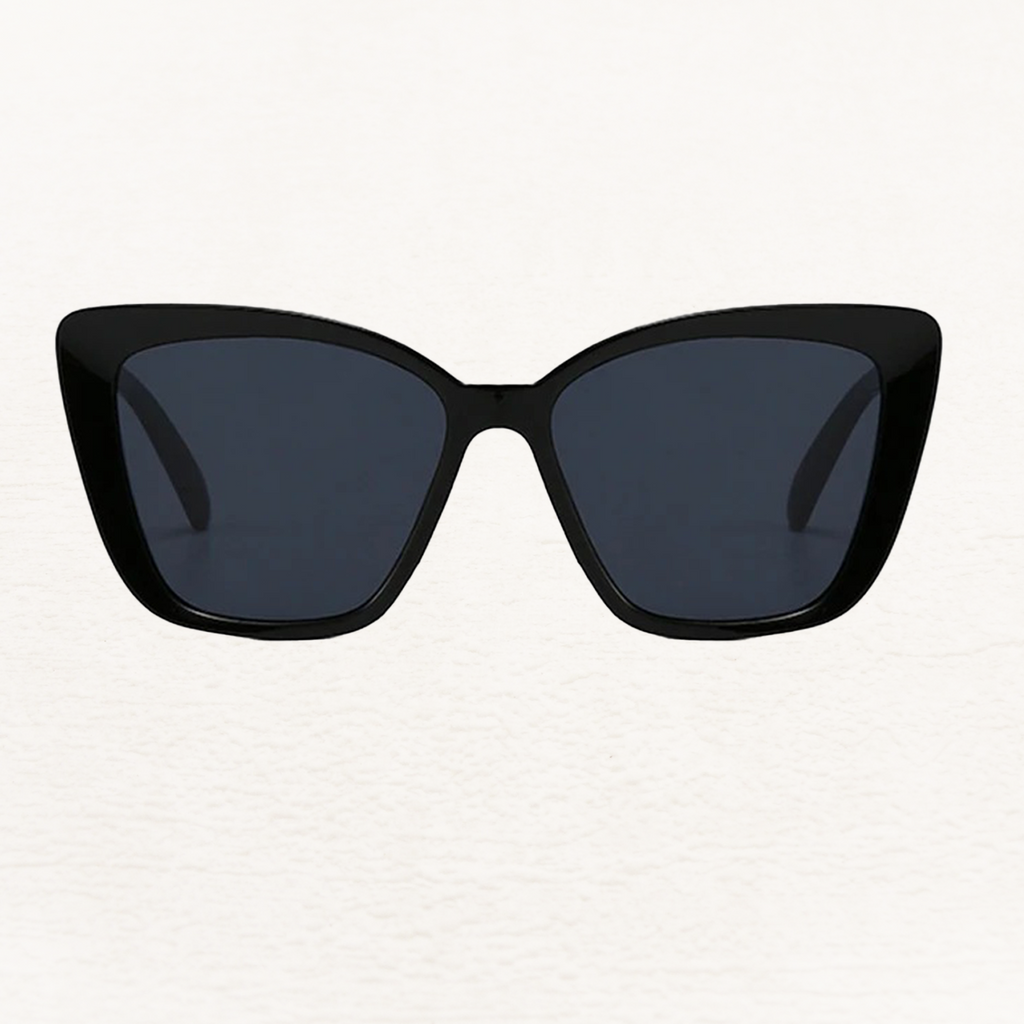 Oversized Black Cat Eye Sunglasses for Women