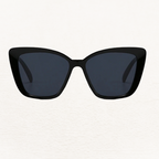 Oversized Black Cat Eye Sunglasses for Women