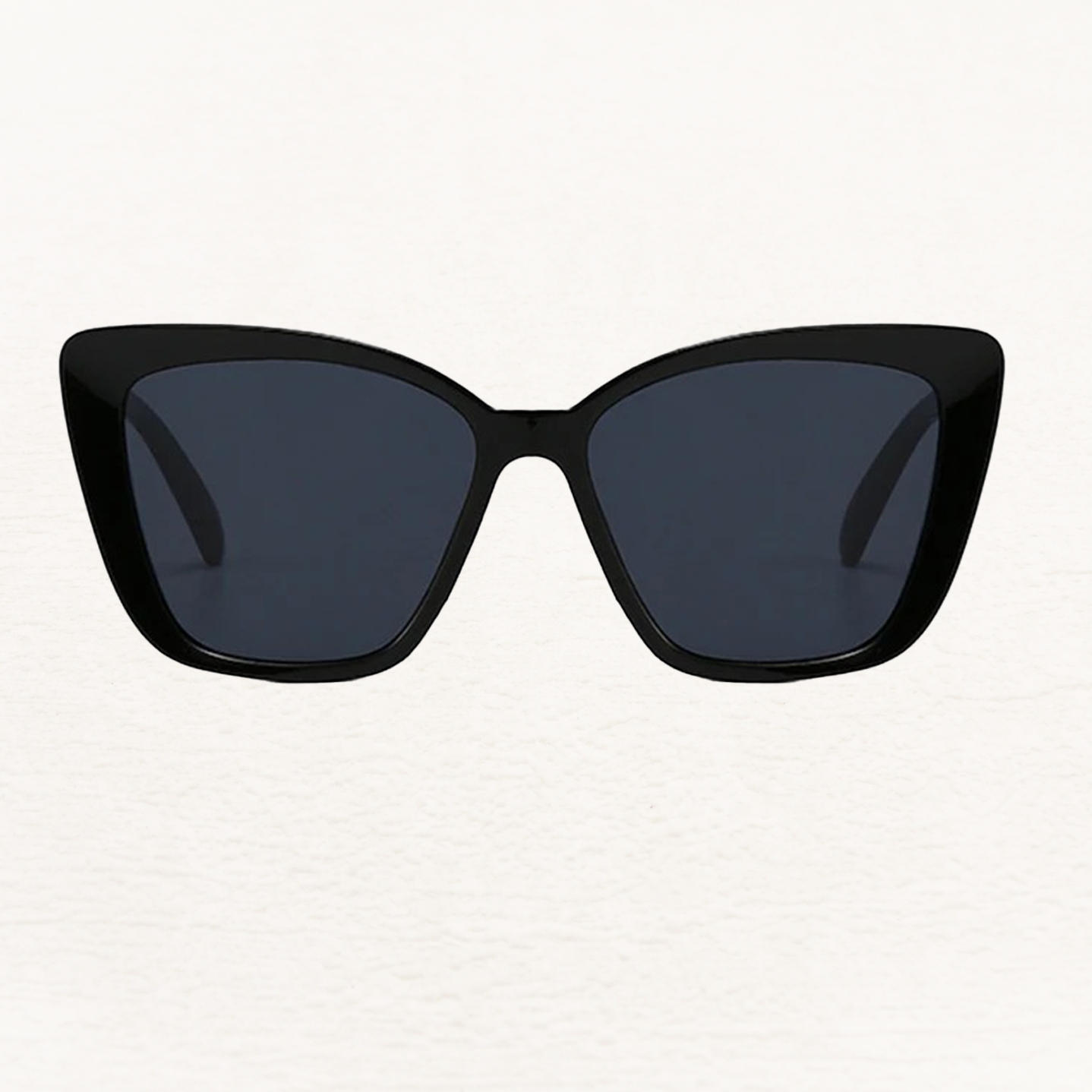 Oversized Black Cat Eye Sunglasses for Women