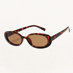 Retro Oval Tortoiseshell Sunglasses for Women