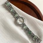 Elegant Round Dial Womens Quartz Watch