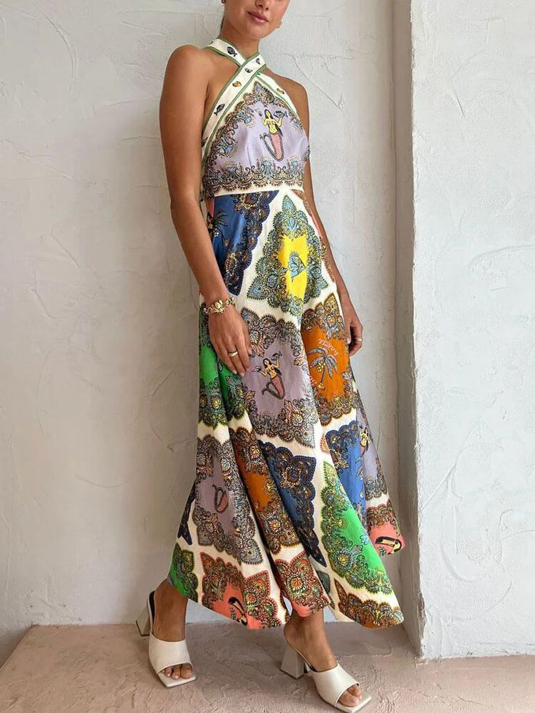 Maxi Jurk Paisley