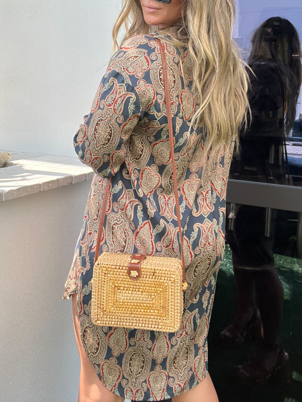 Bamboe Crossbody Tas Dames