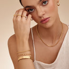 Classic Gold Rope Chain Bracelet with Extender
